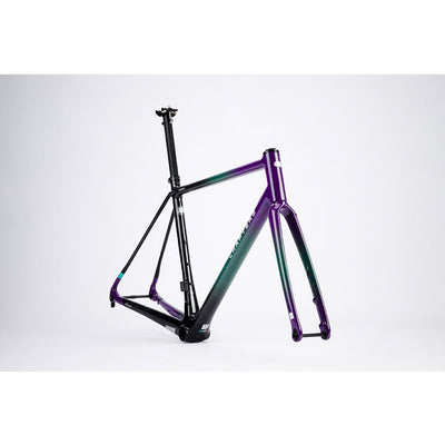 Chapter2 HURU Climbing Disc Brake Frameset - Green Purple - Cyclop.in