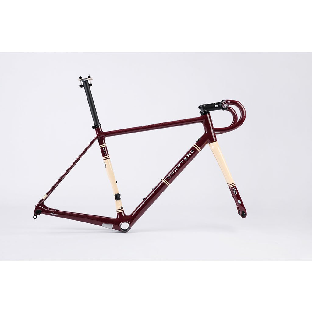 Chapter2 HURU Climbing Rim Brake Frameset - Maroon 1928 - Cyclop.in