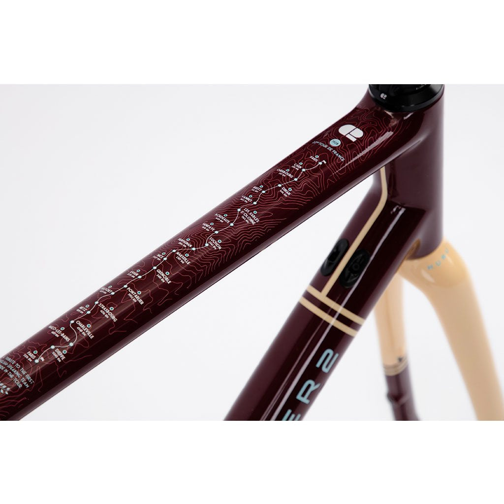 Chapter2 HURU Climbing Disc Brake Frameset - Maroon 1928 - Cyclop.in