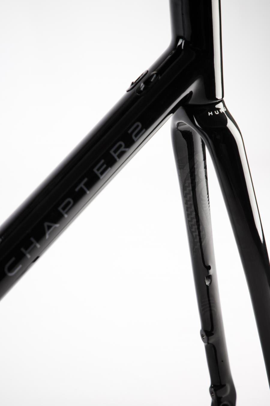 Chapter2 HURU Climbing Disc Brake Frameset - Gloss Black - Cyclop.in