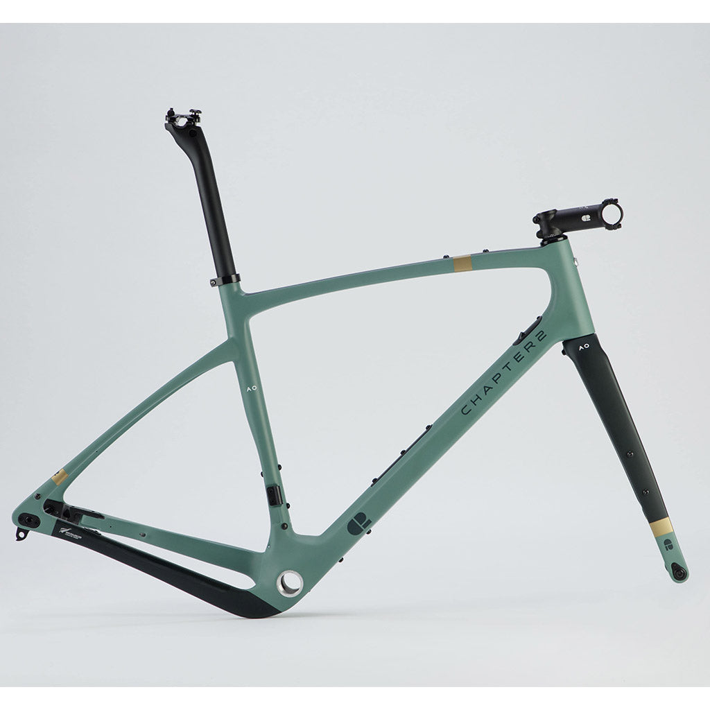 Chapter2 AO Gravel Disc Brake Frameset - Green/Camo - Cyclop.in