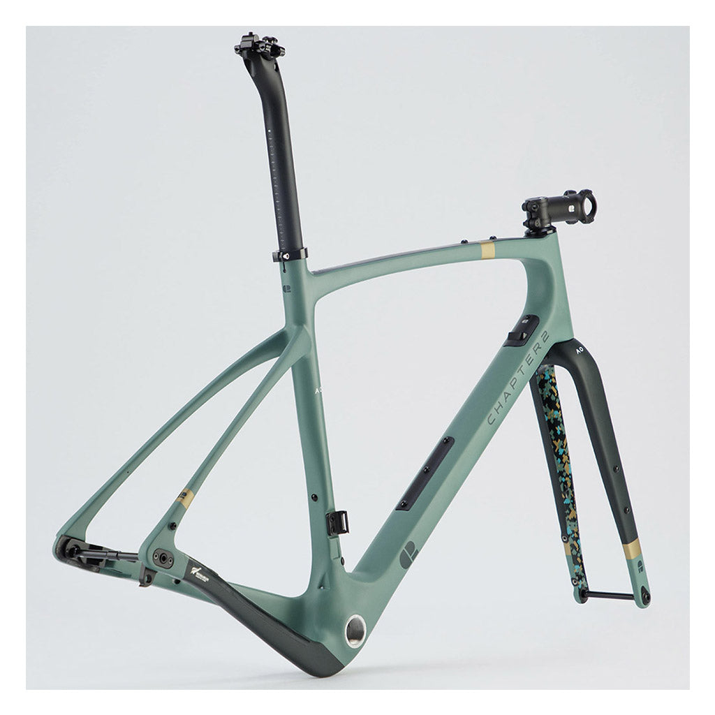 Chapter2 AO Gravel Disc Brake Frameset - Green/Camo - Cyclop.in