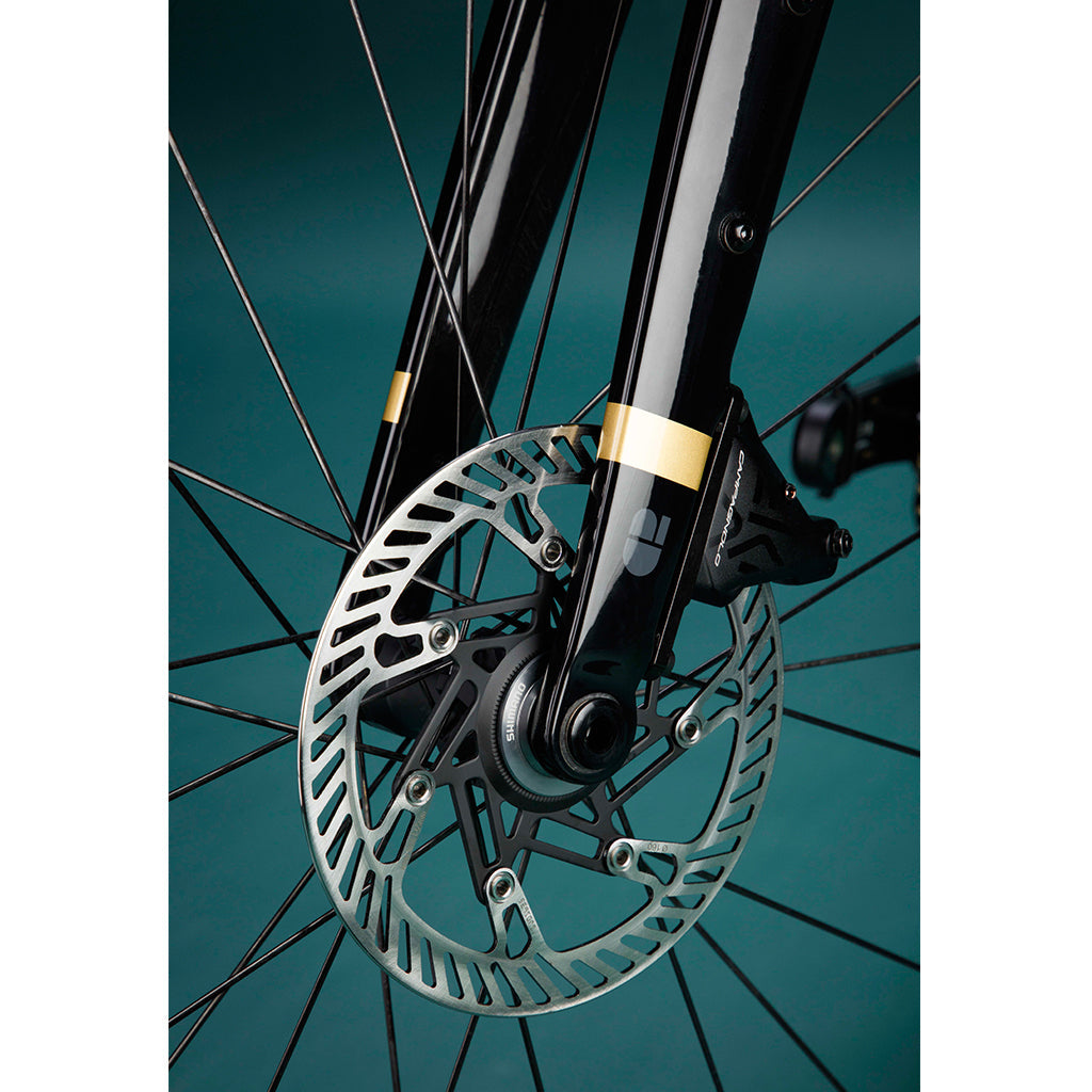 Chapter2 AO Gravel Disc Brake Frameset - Black+UD/Gold Koura - Cyclop.in