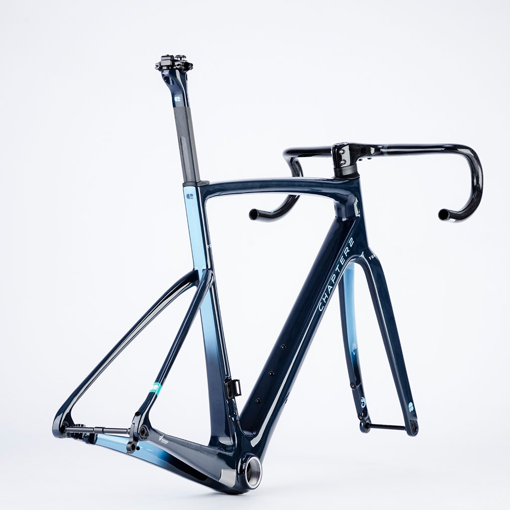 Chapter2 TOA Race Disc Brake Frameset - Blue/Cyan - Cyclop.in