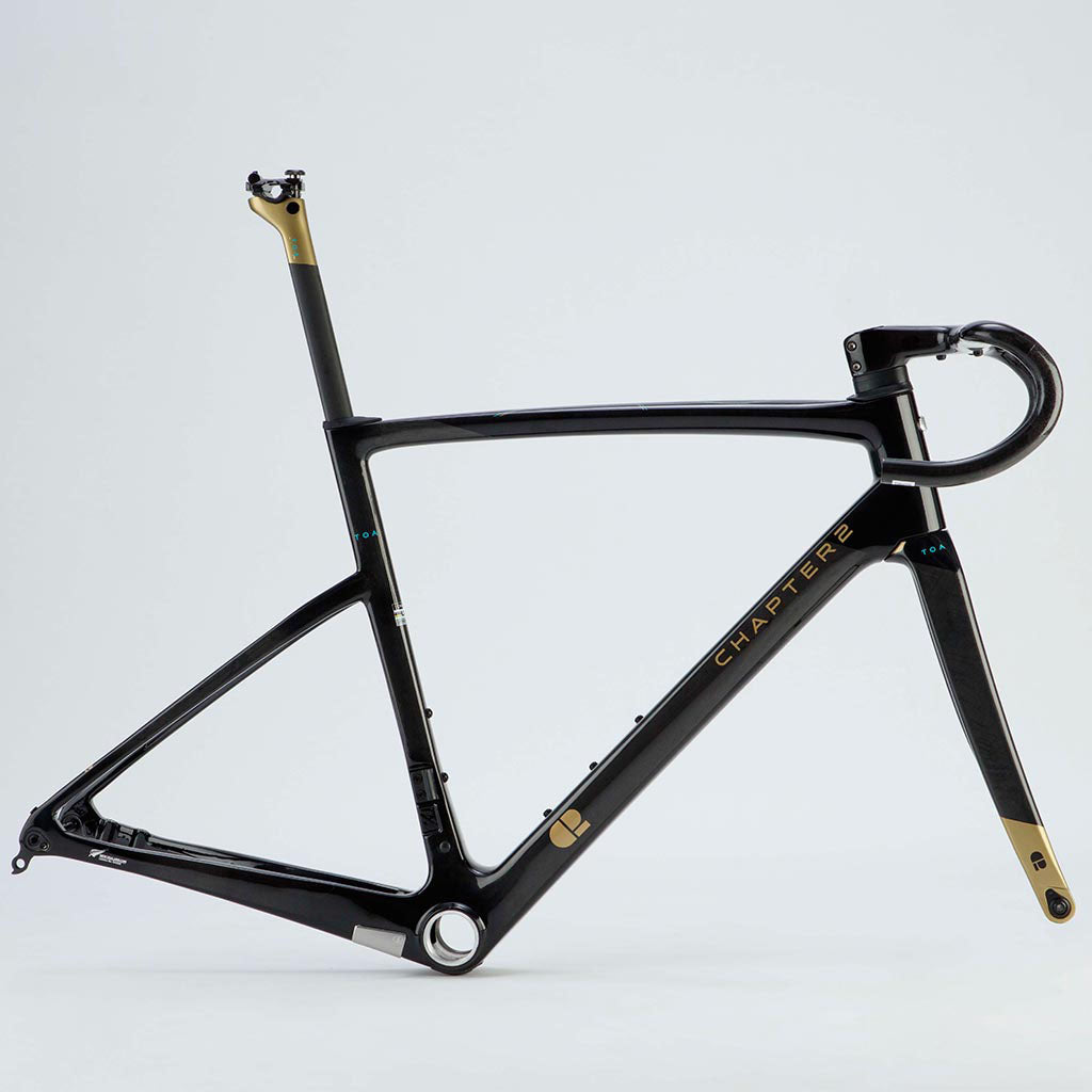 Chapter2 TOA Race Disc Brake Frameset - Black Gold - Cyclop.in