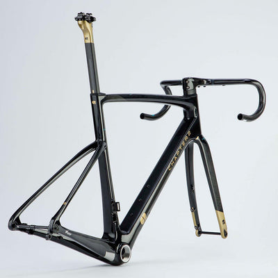 Chapter2 TOA Race Disc Brake Frameset - Black Gold - Cyclop.in