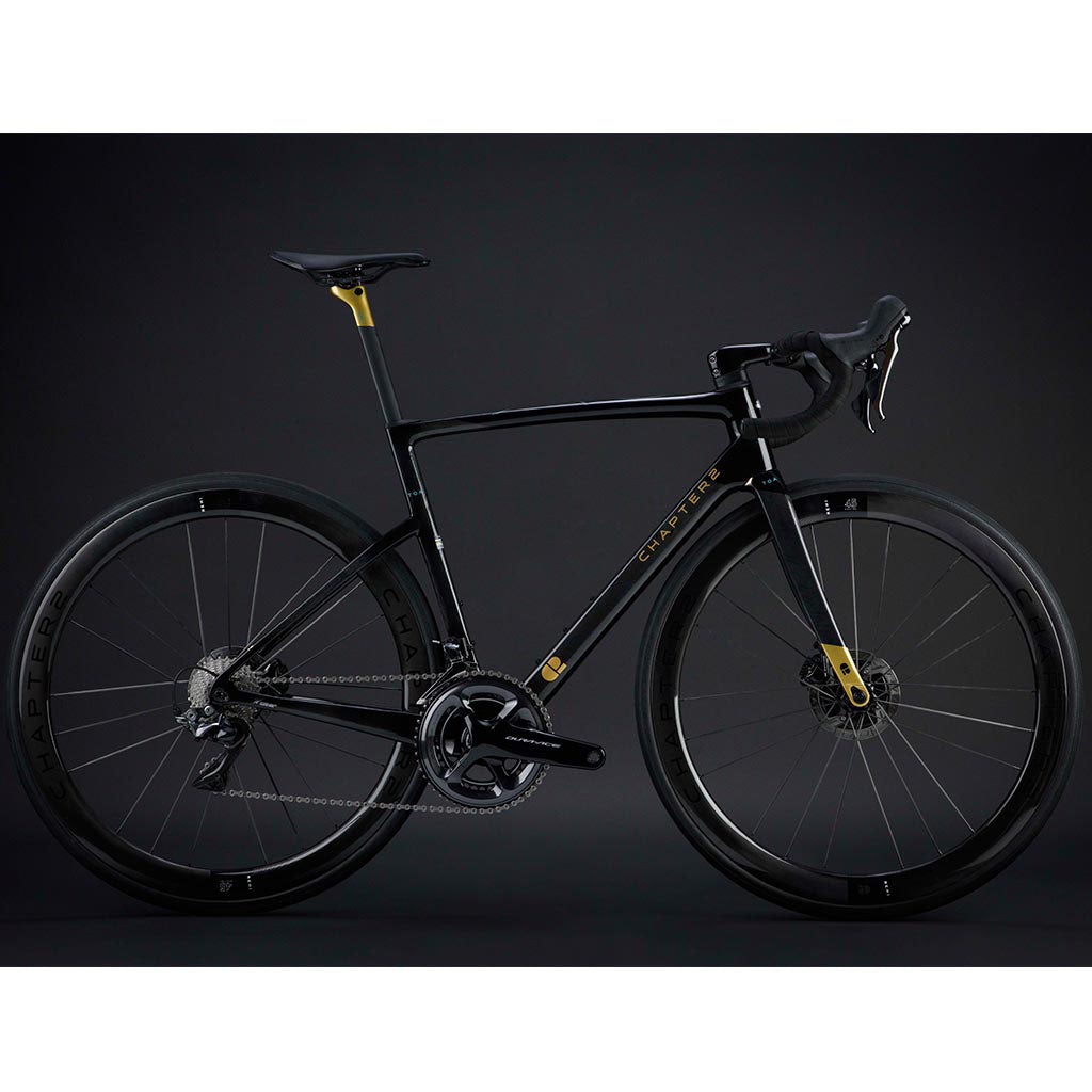 Chapter2 TOA Race Disc Brake Frameset - Black Gold - Cyclop.in