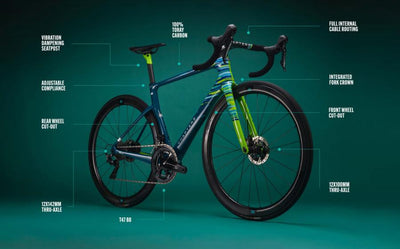 Chapter2 KOKO Aero Road Disc Brake Frameset - Black+UD/Gold Koura - Cyclop.in