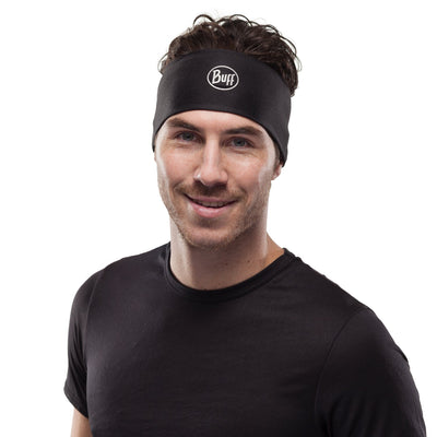 BUFF® Coolnet UV+ Headband (Solid Black) - Cyclop.in