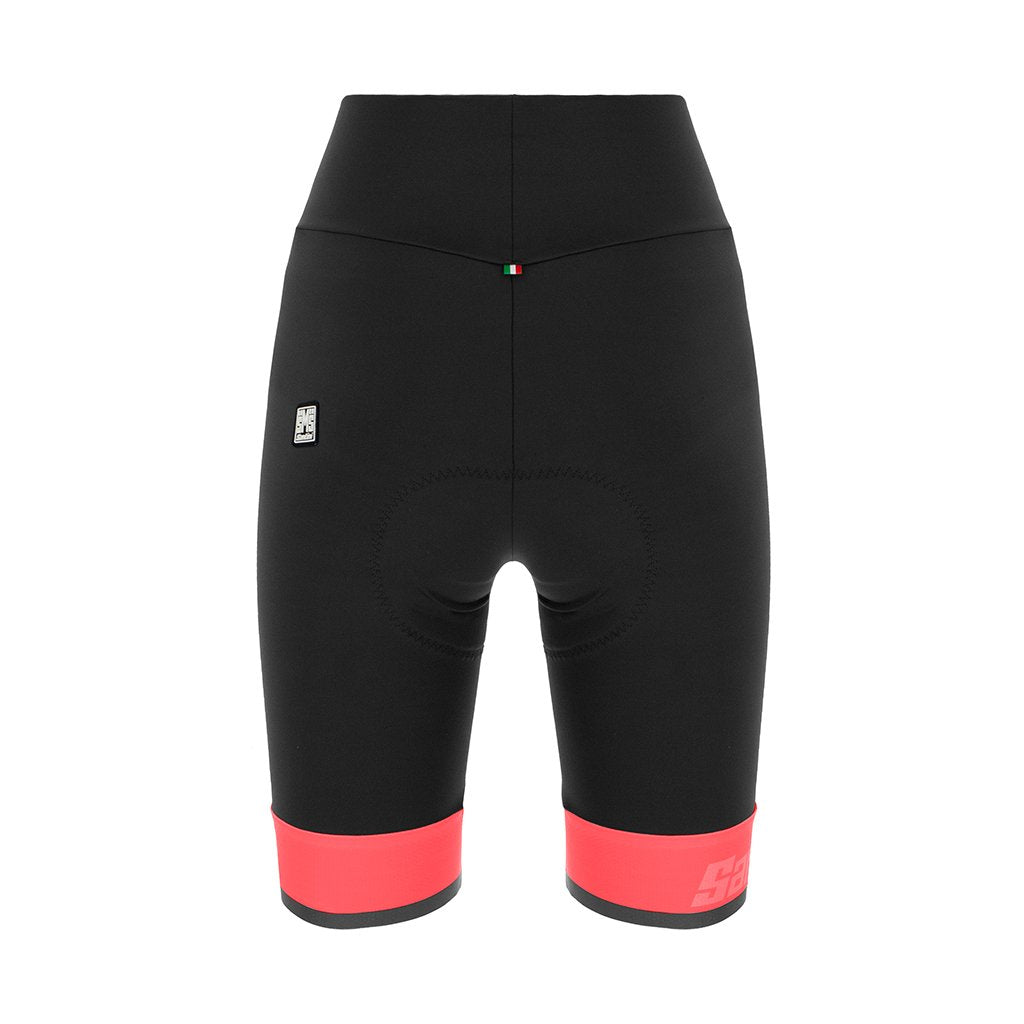 Santini Womens Giada Lux Shorts - Black - Cyclop.in