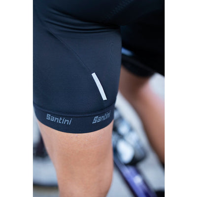 Santini Cubo Bibshorts (Black) - Cyclop.in