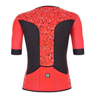 Santini Sleek Pietra Triathlon Aero Jersey - Granatina - Cyclop.in