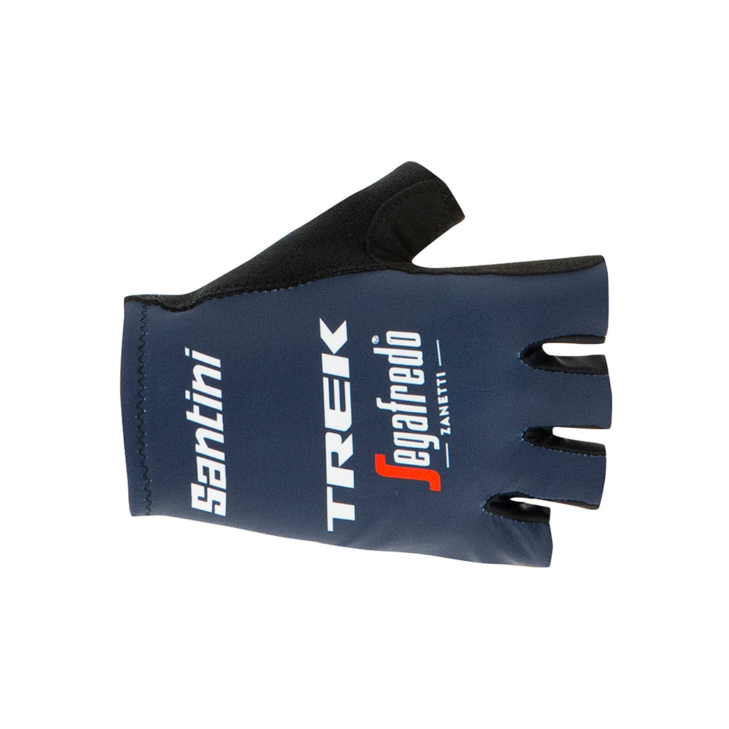 Santini Trek-Segafredo Gloves (Navy Blue) - Cyclop.in