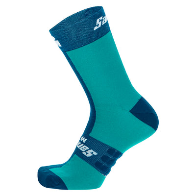 Santini Dea Ironman Socks - Aqua - Cyclop.in