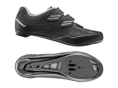 Giant Bolt Cycling Shoes Black/Silver (Spd/Spd Sl) - Cyclop.in