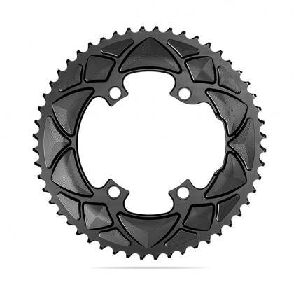 Absolute-Round-Road-Chainring-2X-110/4-Shimano9100-Black - Cyclop.in