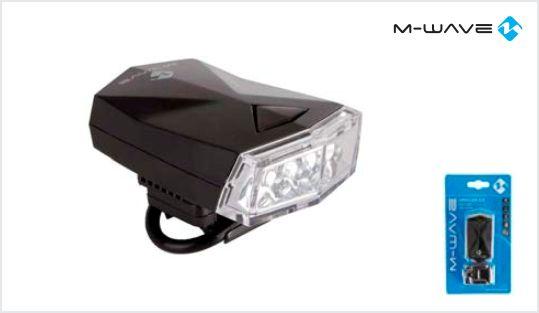 M-Wave Apollo 4.3 LED Battery Headlight - Black - Cyclop.in