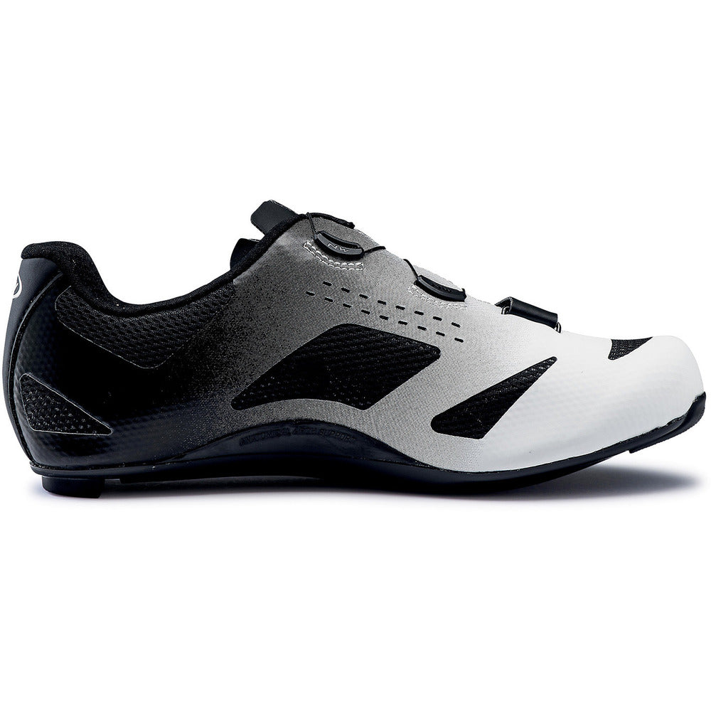 Northwave Storm Carbon Road Shoes White-Black - Cyclop.in