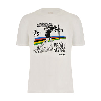 Santini UCI Cyclocross T-Shirt - White - Cyclop.in