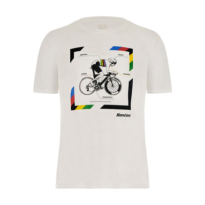 Santini UCI Official Road T-Shirt - Print - Cyclop.in