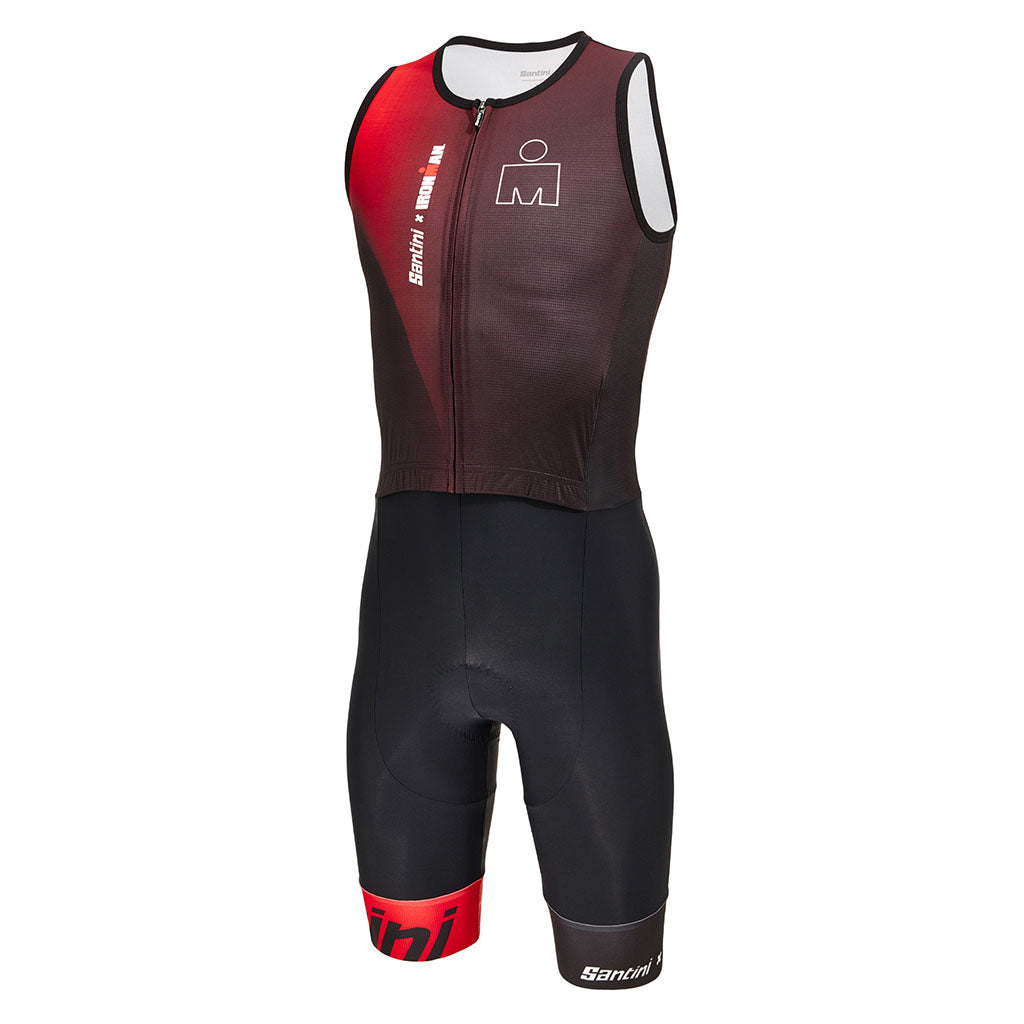 Santini Ironman IKAIKA Sleeveless Trisuit - Red - Cyclop.in