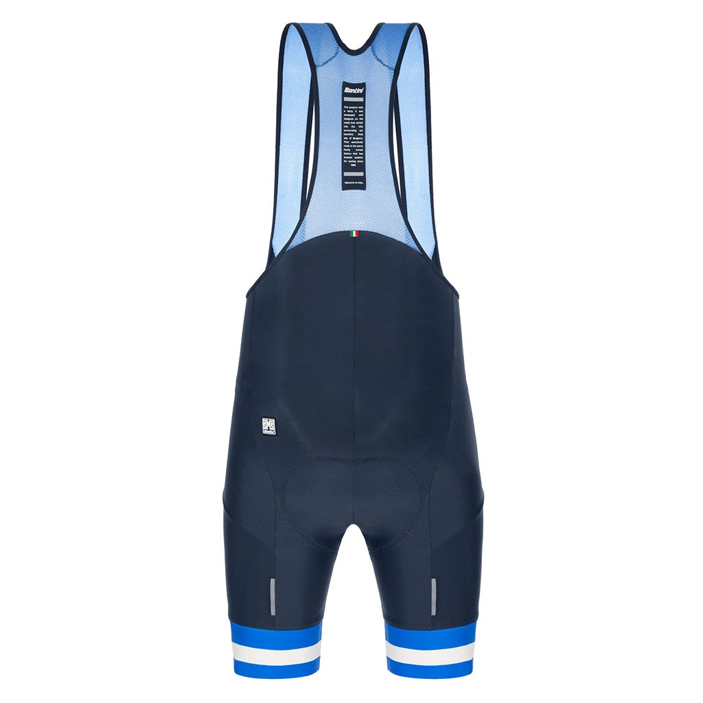 Santini Karma Kinetic Bibshorts - Nautica Blue - Cyclop.in