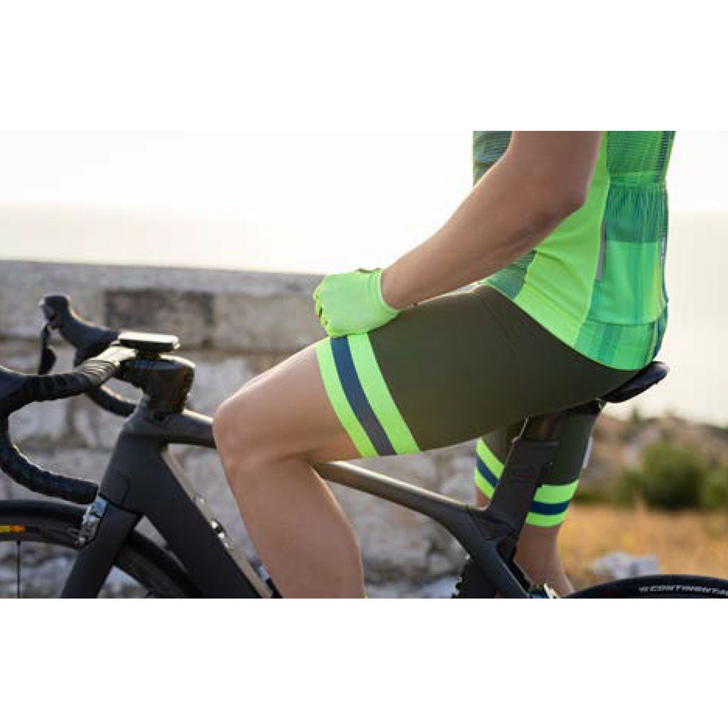 Santini Karma Kinetic Bibshorts - Military Green - Cyclop.in