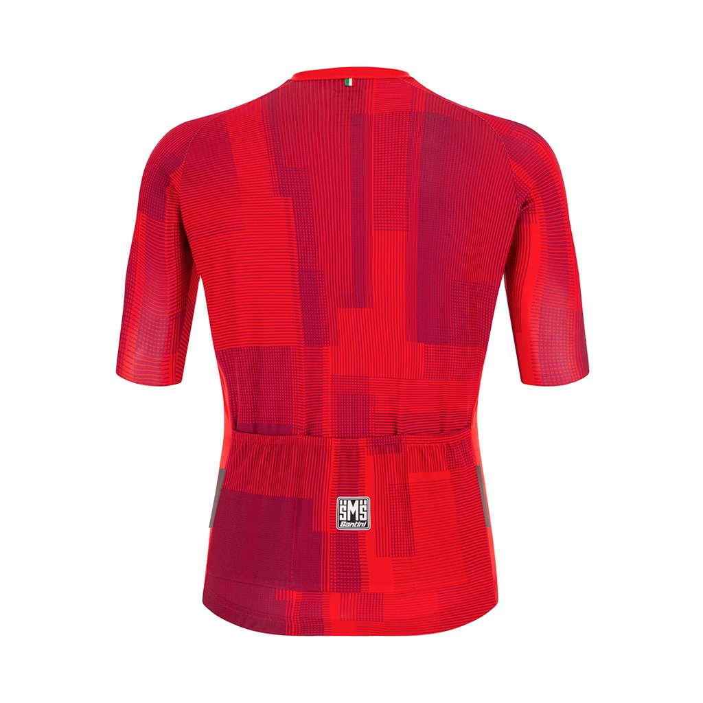 Santini Karma Kinetic Jersey - Red - Cyclop.in