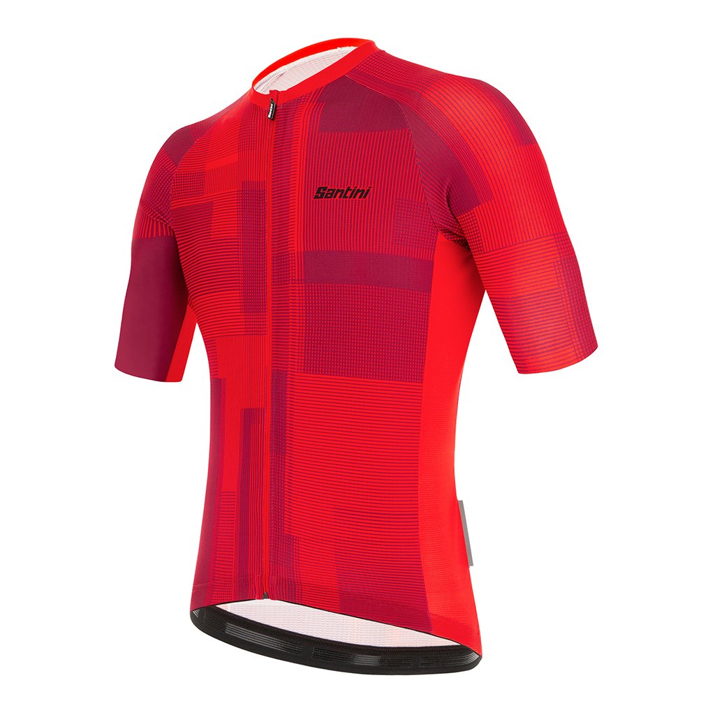 Santini Karma Kinetic Jersey - Red - Cyclop.in