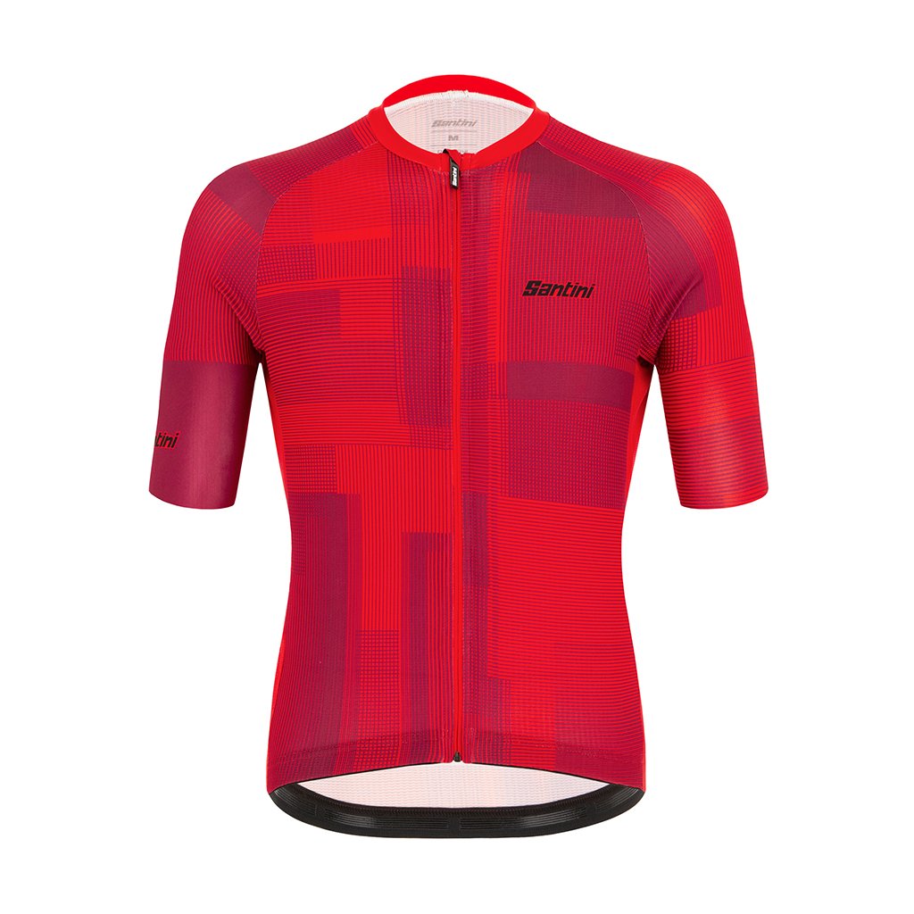 Santini Karma Kinetic Jersey - Red - Cyclop.in