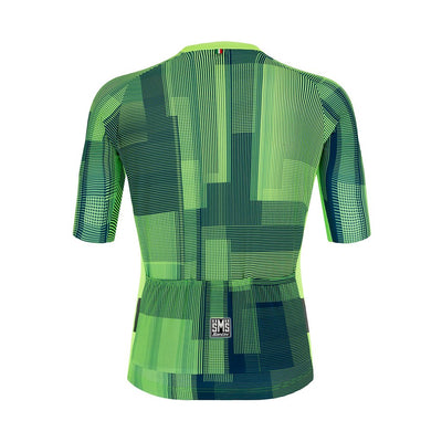 Santini Karma Kinetic Jersey - Fluo Green - Cyclop.in