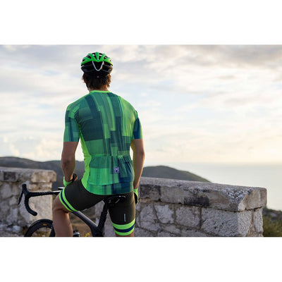 Santini Karma Kinetic Jersey - Fluo Green - Cyclop.in