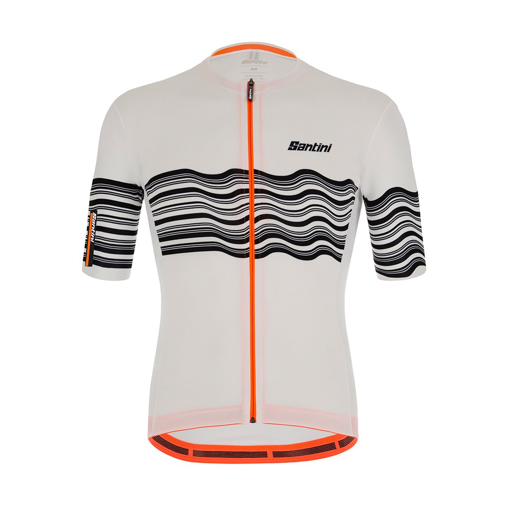 Santini Tono Profilo Jersey - White - Cyclop.in