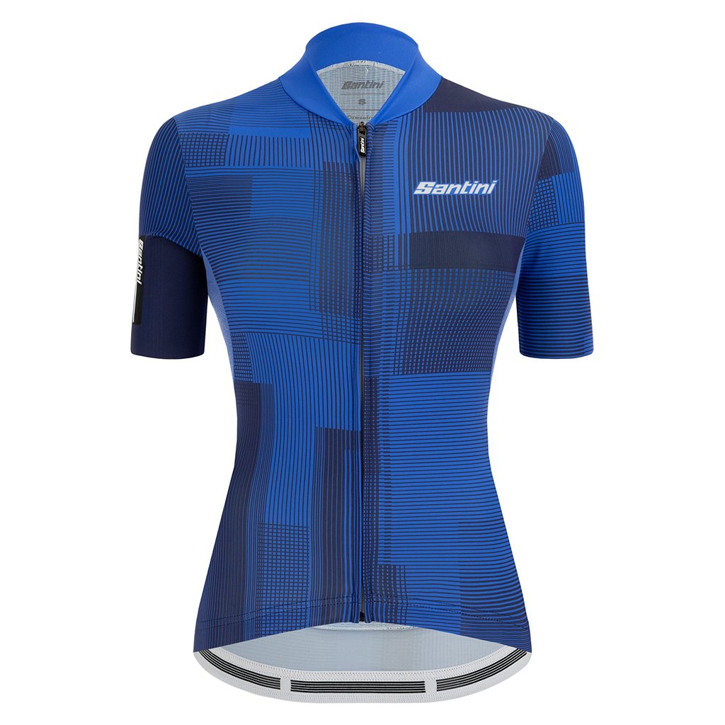 Santini Womens Delta Kinetic Jersey - Blue - Cyclop.in