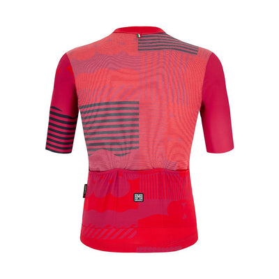 Santini Delta Optic Jersey - Red - Cyclop.in