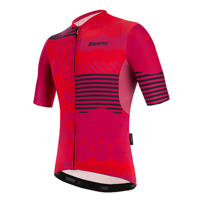 Santini Delta Optic Jersey - Red - Cyclop.in