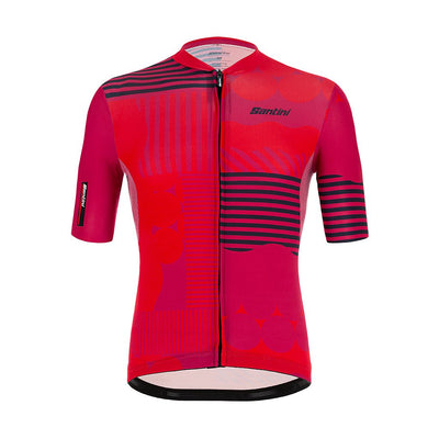 Santini Delta Optic Jersey - Red - Cyclop.in
