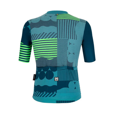 Santini Delta Optic Jersey - Fluo Green - Cyclop.in