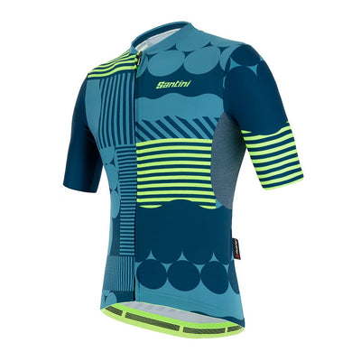 Santini Delta Optic Jersey - Fluo Green - Cyclop.in