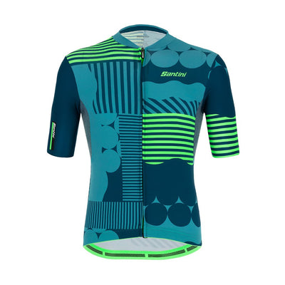 Santini Delta Optic Jersey - Fluo Green - Cyclop.in