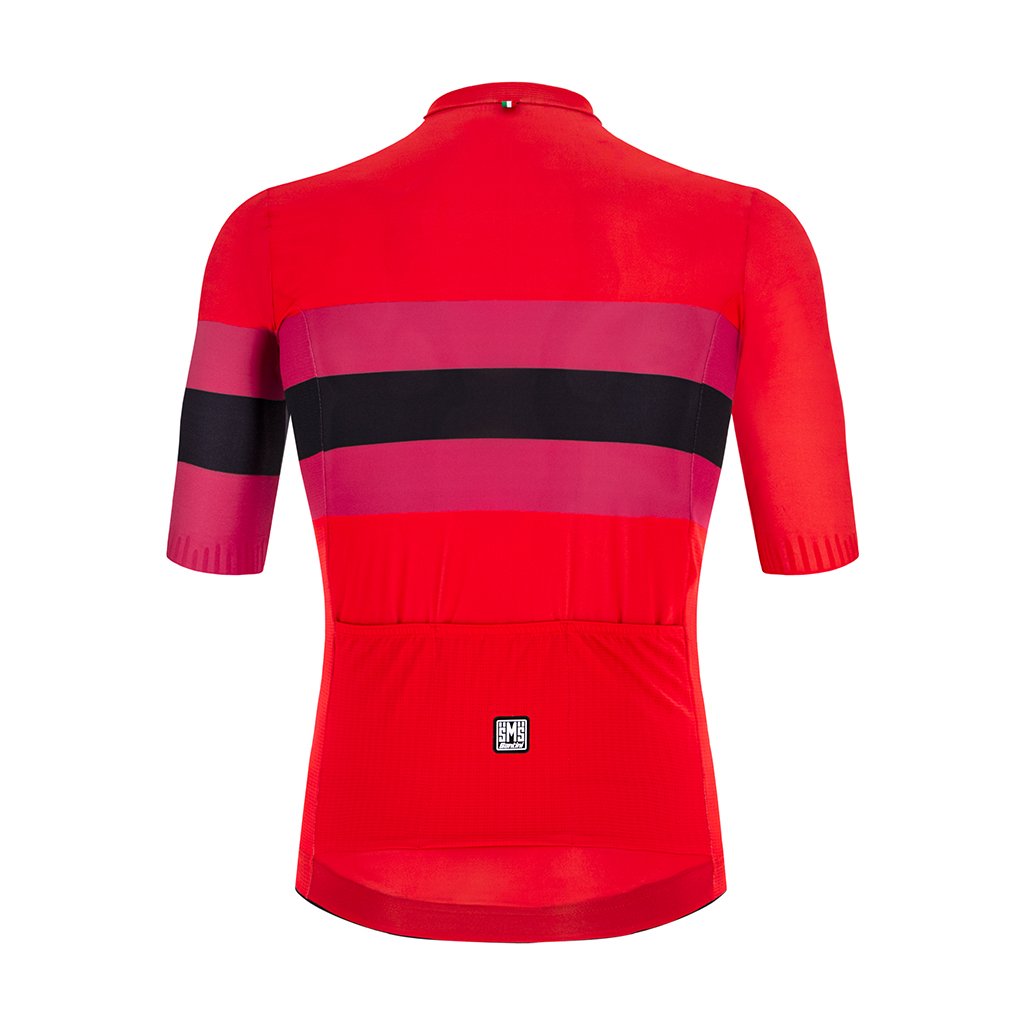 Santini Eco Sleek Bengal Jersey - Red - Cyclop.in