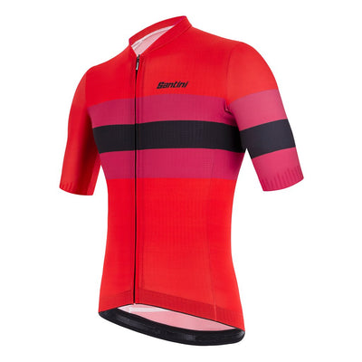 Santini Eco Sleek Bengal Jersey - Red - Cyclop.in