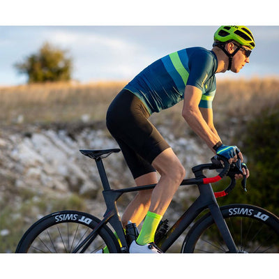 Santini Eco Sleek Bengal Short Sleeve Jersey - Green - Cyclop.in