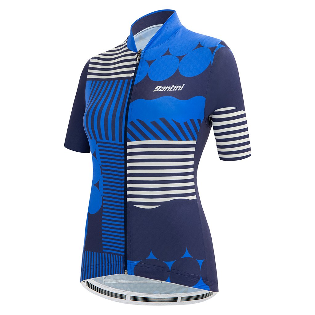 Santini Womens Giada Optic Jersey - Blue - Cyclop.in