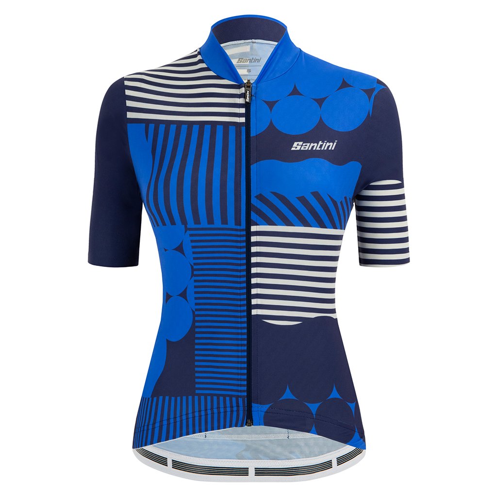 Santini Womens Giada Optic Jersey - Blue - Cyclop.in