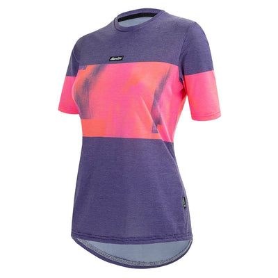 Santini Forza Women's Tech T-Shirt (Atomic Orange) - Cyclop.in