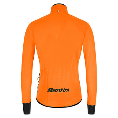 Santini Guard Nimbus Rain Jacket - Flashy Orange - Cyclop.in