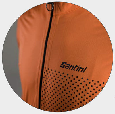 Santini Guard Nimbus Rain Jacket - Flashy Orange - Cyclop.in
