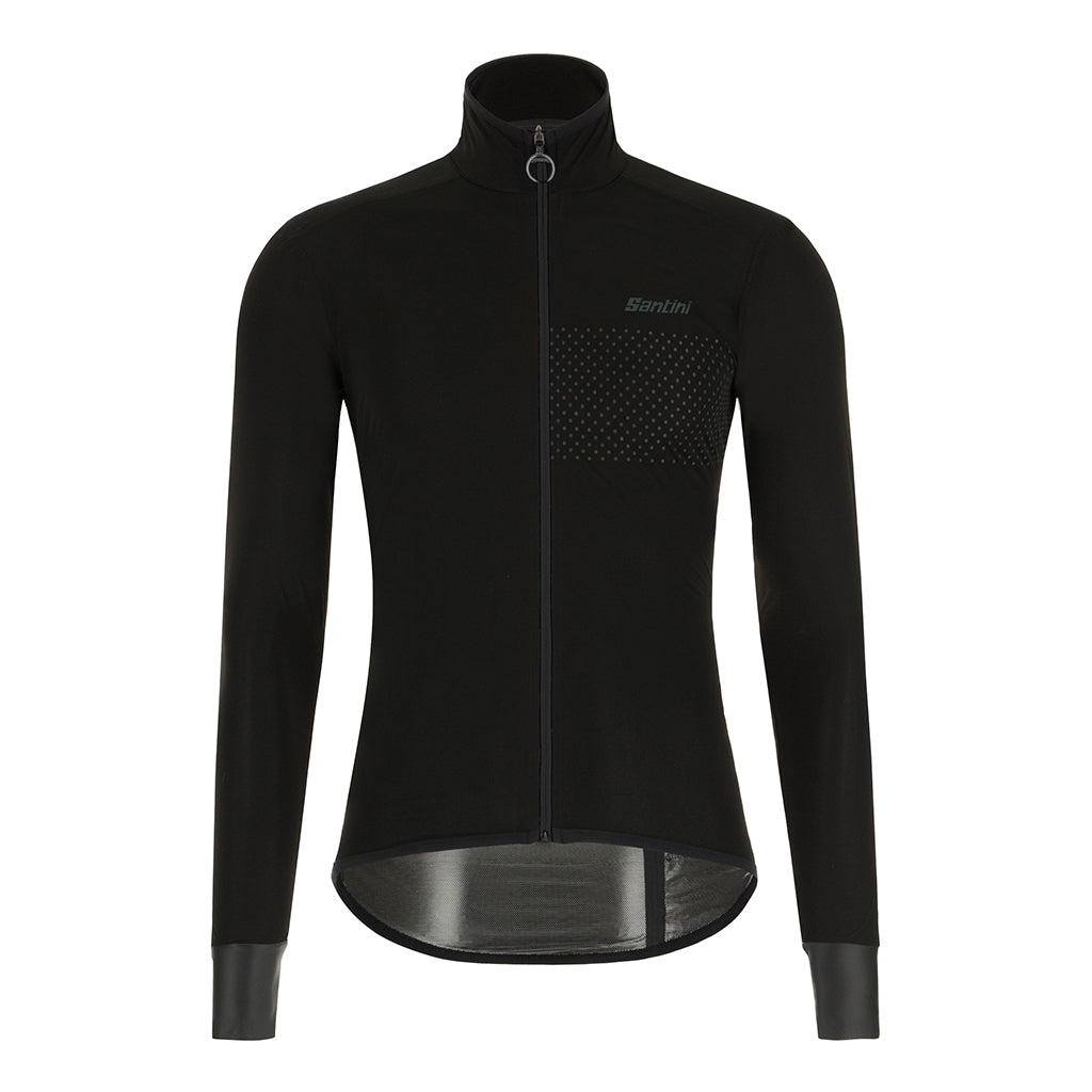 Santini Guard Nimbus Rain & Wind Jacket - Black - Cyclop.in