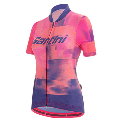 Santini Forza Women's Jersey (Atomic Orange) - Cyclop.in